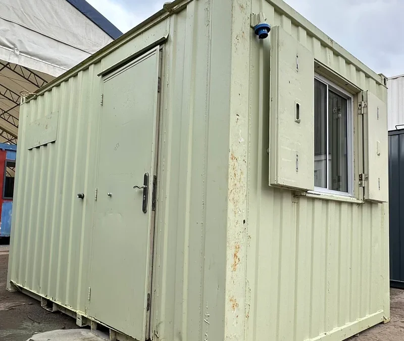 12 × 8 ft Crib Room & Office Cabin – Secure Steel (Sold as Seen)