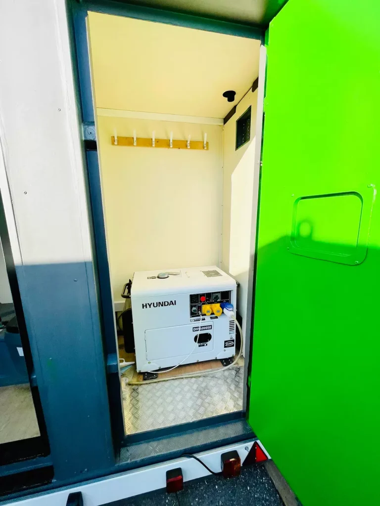 12 × 7.5 ft Towable Mobile Welfare Unit with New Diesel Generator — view 3