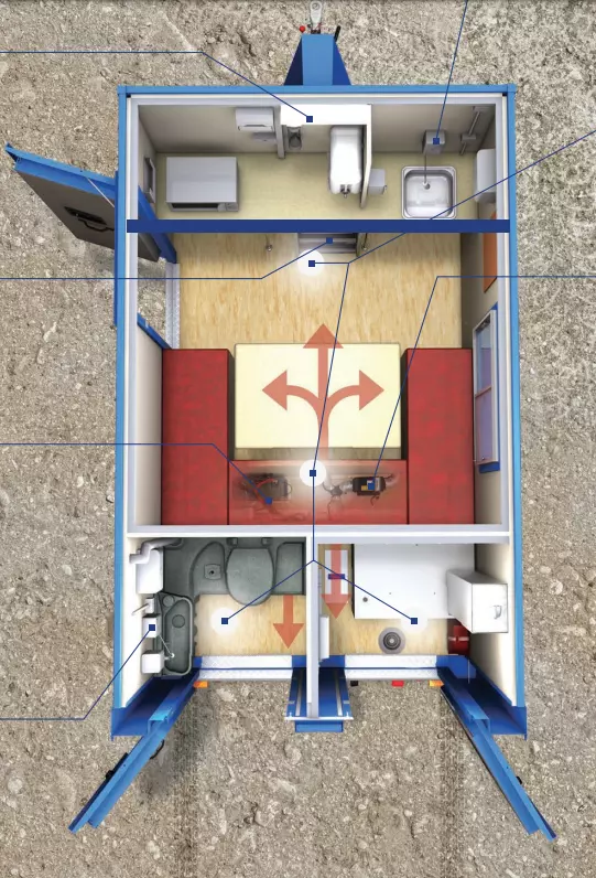 12 × 7.5 ft Towable Mobile Welfare Unit with New Diesel Generator — view 13