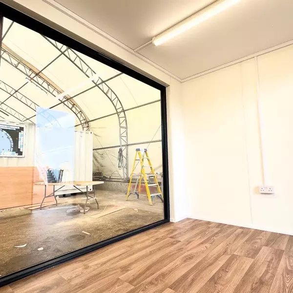 12 × 8 ft Custom Office with Picture Window – Jet Black (Refurbished) — view 2