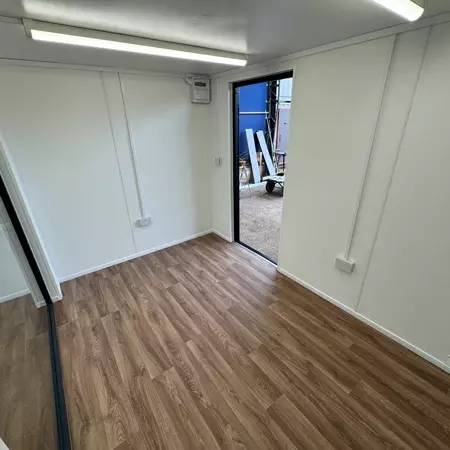 12 × 8 ft Custom Office with Picture Window – Jet Black (Refurbished) — view 9