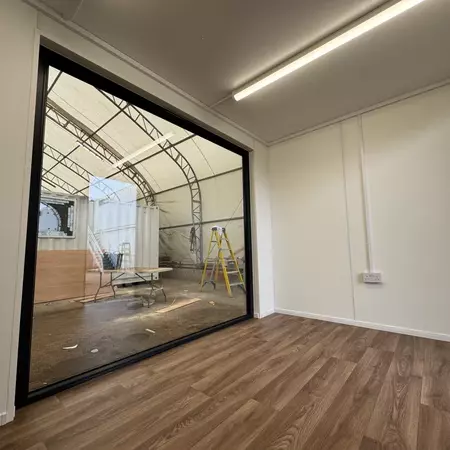 12 × 8 ft Custom Office with Picture Window – Jet Black (Refurbished) — view 10