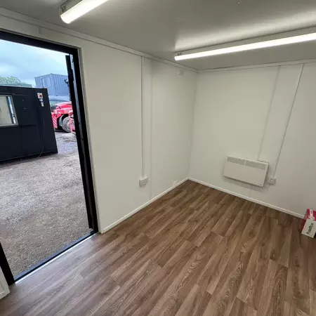 12 × 8 ft Custom Office with Picture Window – Jet Black (Refurbished) — view 12