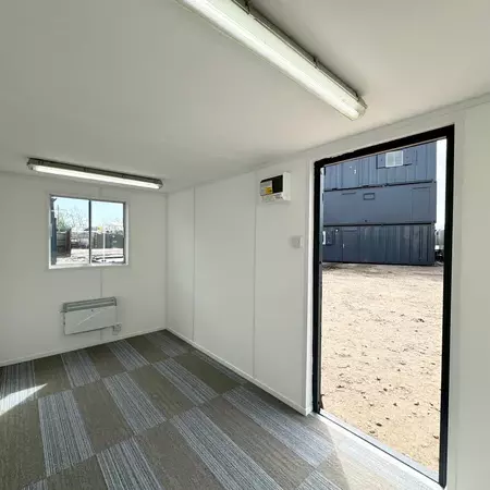 16 × 8 ft Open-Plan Portable Office – Secure Steel (Refurbished) — view 3
