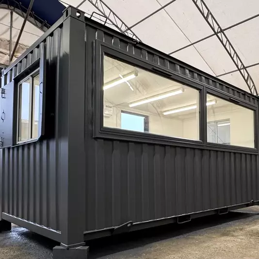 16 × 8 ft Custom Office Cabin with Picture Windows (New Build)