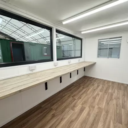 16 × 8 ft Custom Office Cabin with Picture Windows (New Build) — view 3