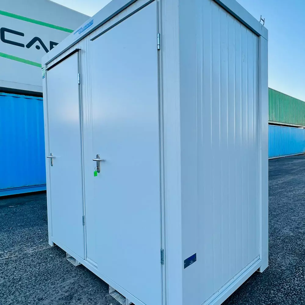 8 × 5 ft 1+1 Double Toilet Block – Light Grey (New) — view 2