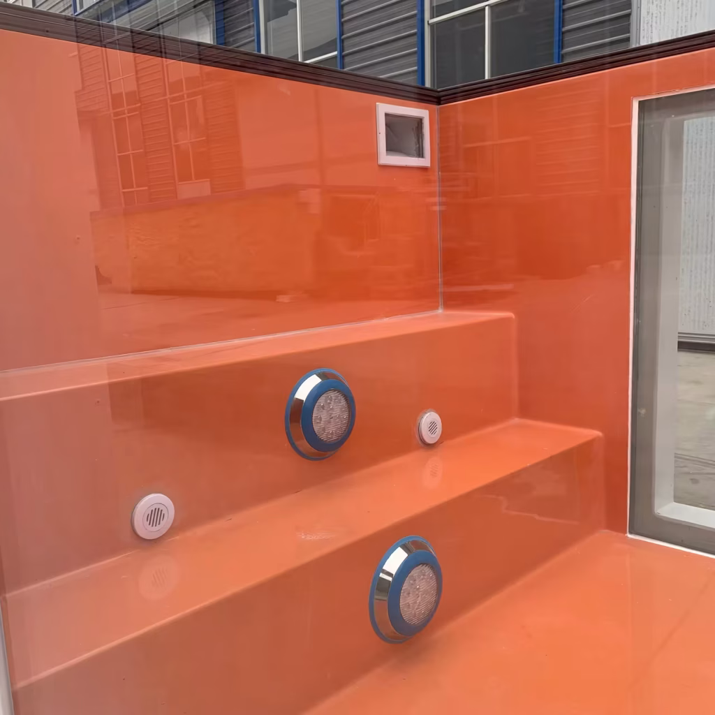 20ft Container Swimming Pool with Fibreglass Window — view 3