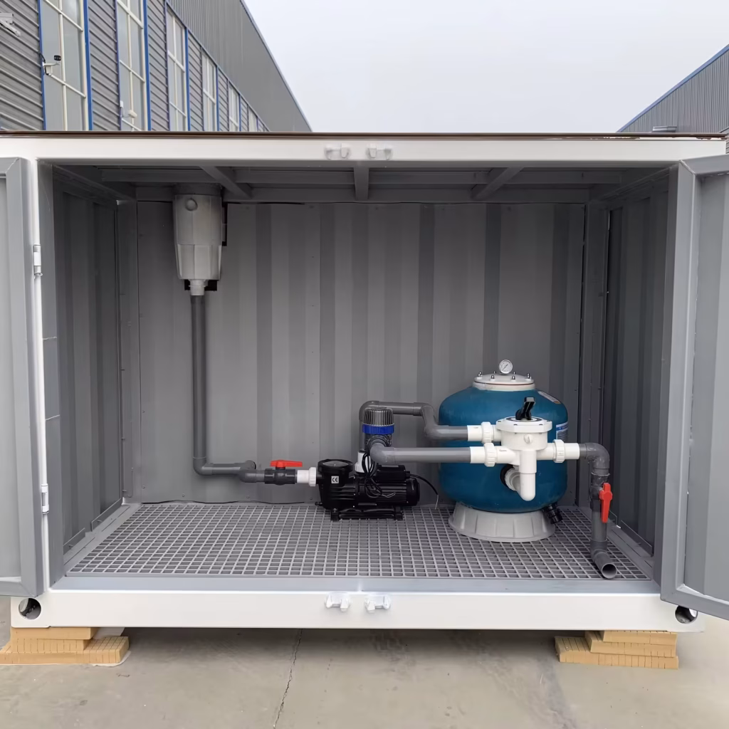 20ft Container Swimming Pool with Fibreglass Window — view 4