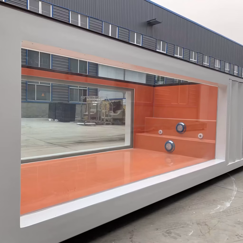 20ft Container Swimming Pool with Fibreglass Window — view 5