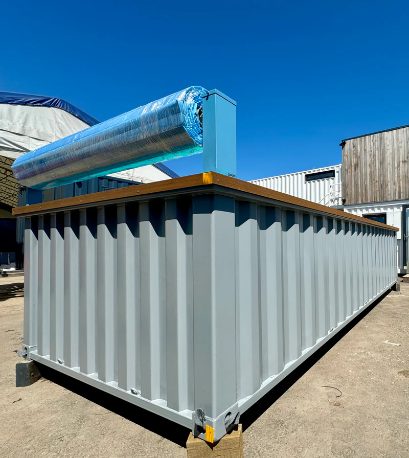 20ft Container Swimming Pool – Caribbean Blue — view 3
