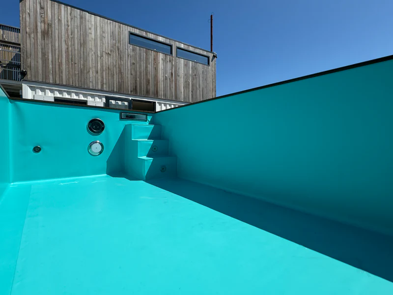 20ft Container Swimming Pool – Caribbean Blue — view 7