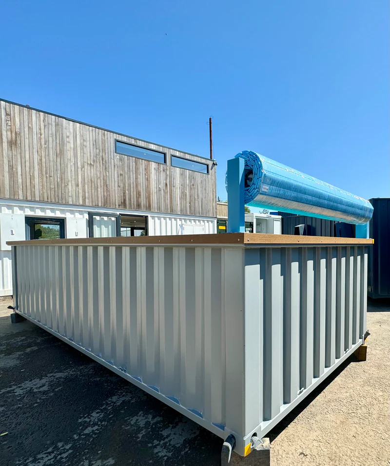 20ft Container Swimming Pool – Caribbean Blue — view 6