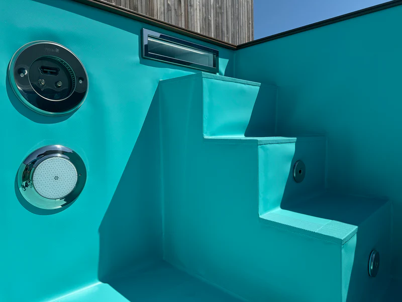 20ft Container Swimming Pool – Caribbean Blue — view 4