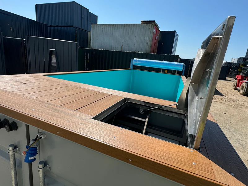 20ft Container Swimming Pool – Caribbean Blue — view 10