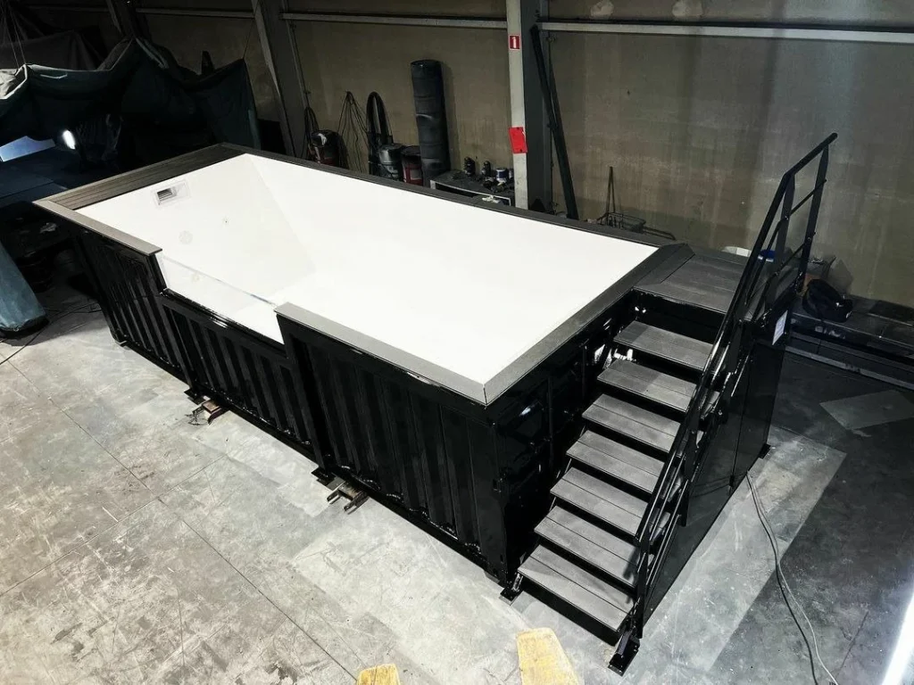 20ft Container Swimming Pool with Side Staircase — view 3
