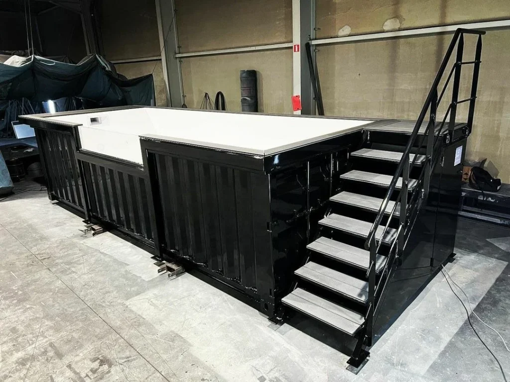 20ft Container Swimming Pool with Side Staircase — view 2