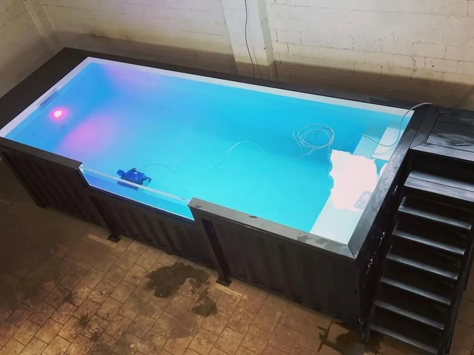 20ft Container Swimming Pool with Side Staircase — view 12