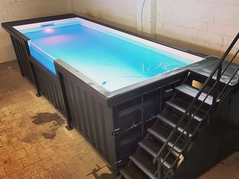 20ft Container Swimming Pool with Side Staircase