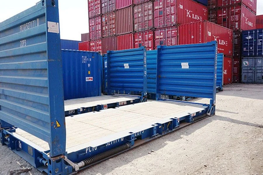 20ft Flat Rack Container (Used) — view 3