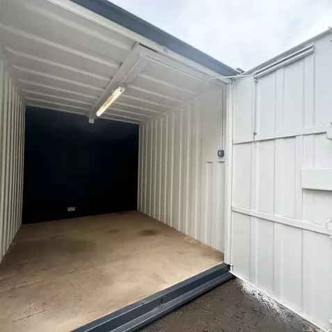 21 × 8 ft Office & Store Cabin – Secure Steel (Refurbished) — view 2