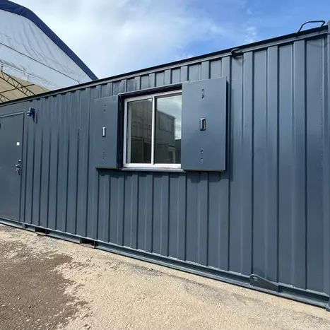 24 × 9 ft Open-Plan Office Cabin – Secure Steel (Refurbished) — view 11