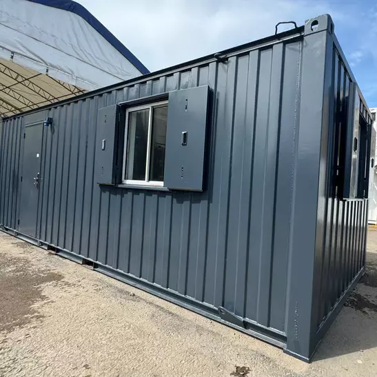 24 × 9 ft Open-Plan Office Cabin – Secure Steel (Refurbished)