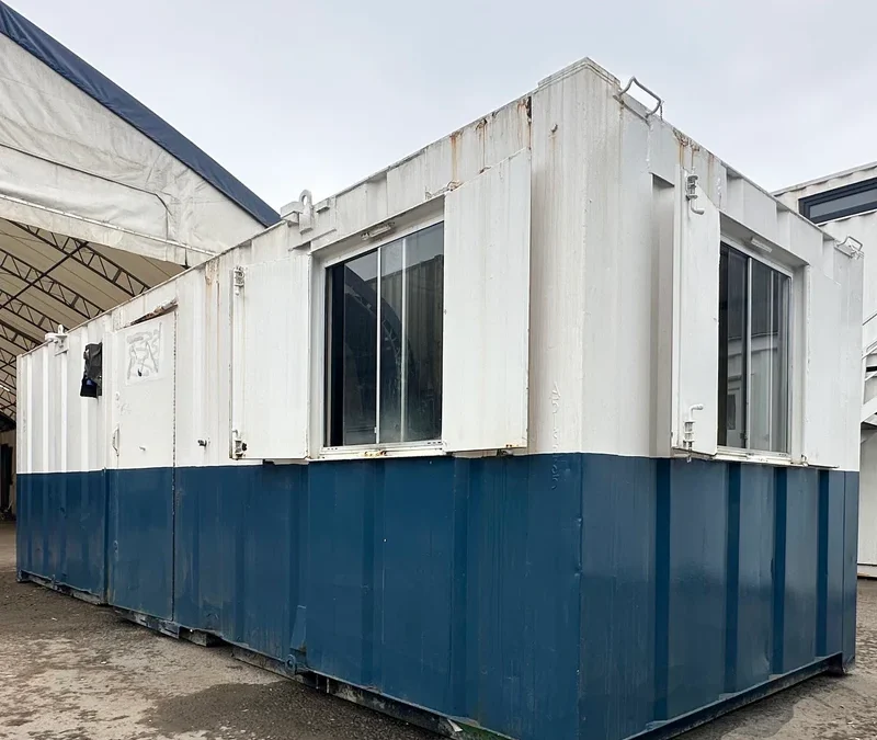 24 × 9 ft Drying Room & Office Cabin – Secure Steel (Sold as Seen)
