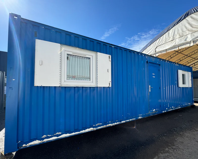 32 × 10 ft Crib Room or Office Cabin – Blue (Sold as Seen)
