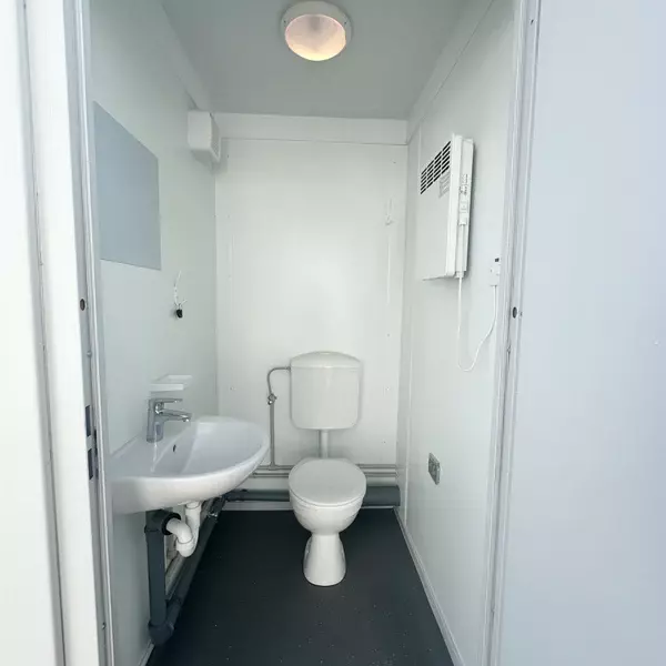 10 × 8 ft Four-Bay Toilet Block – Four WCs & Basins (New) — view 10