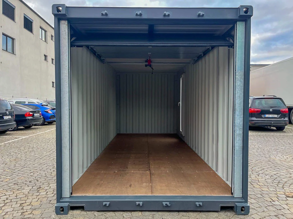 New 20ft Container Garage with Sectional Door — view 2