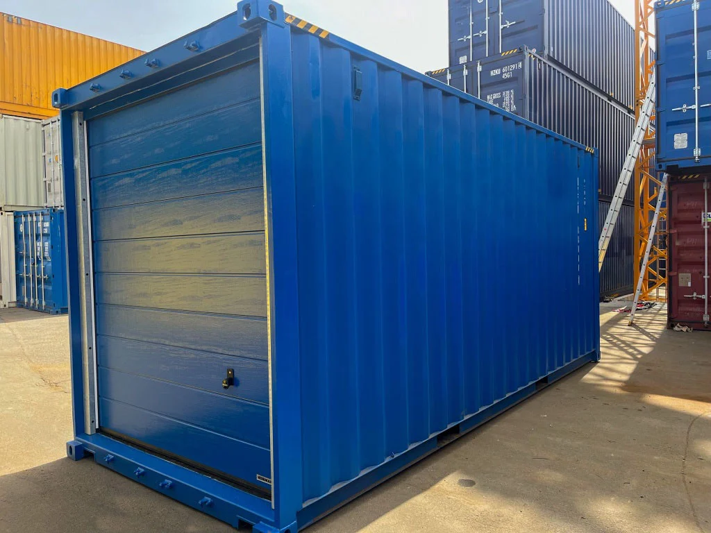 New 20ft High Cube Container Garage with Sectional Door — view 2