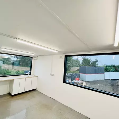 Two-Storey Cabin Stack – 2 × 32 × 10 ft Office, Crib & Drying Rooms (Refurbished) — view 7