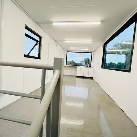 Two-Storey Cabin Stack – 2 × 32 × 10 ft Office, Crib & Drying Rooms (Refurbished) — view 9