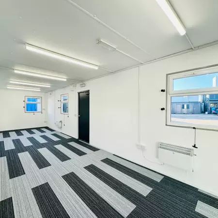 32 × 10 ft Custom Open-Plan Office & Crib Room with Picture Window (New) — view 2