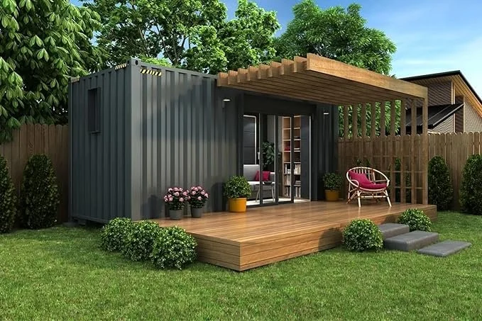 20ft Custom Container Office – Side Glazing & Open Plan