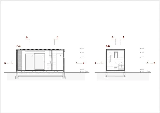 20ft Custom Container Office – Side Glazing & Open Plan — view 6