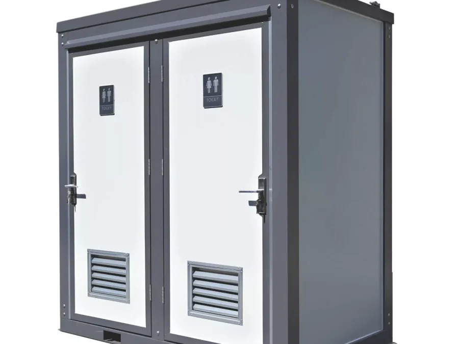 Dual Portable Toilet & Bathroom – Mobile Restroom with Basin