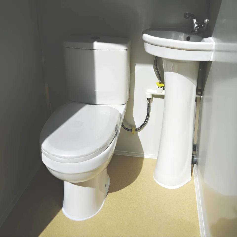 Dual Portable Toilet & Bathroom – Mobile Restroom with Basin — view 3
