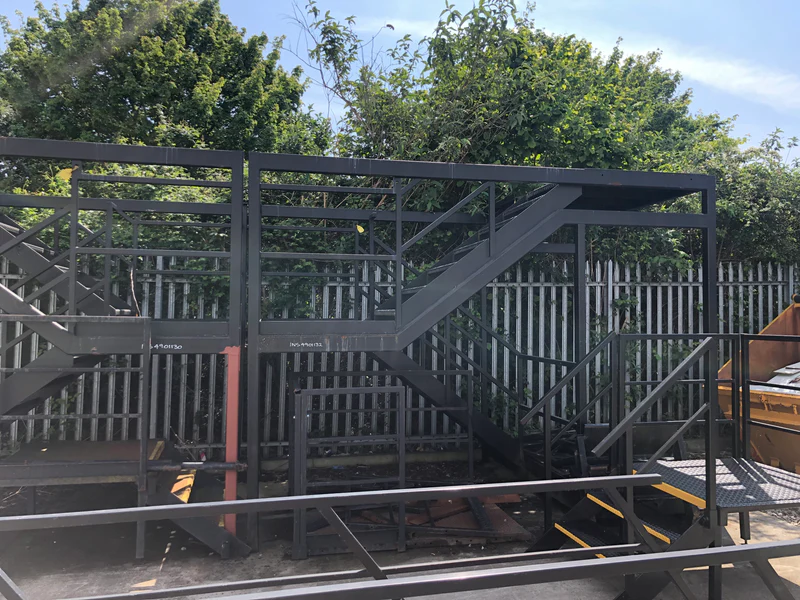 Modular Steel External Staircase for Double-Stacked Cabins (Refurbished) — view 2