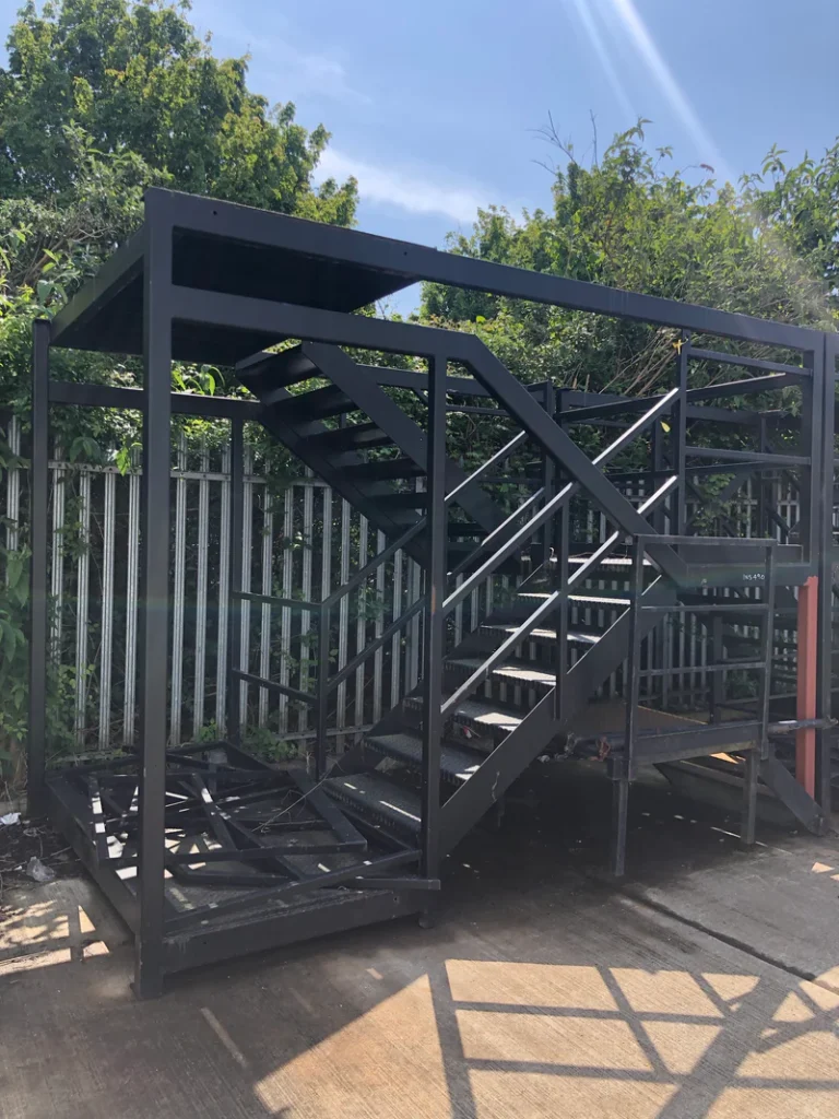 Modular Steel External Staircase for Double-Stacked Cabins (Refurbished) — view 3