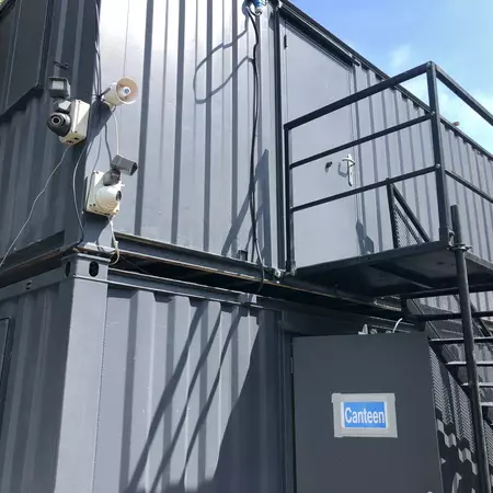 Steel Staircase with Landing for Stacked Cabins (New) — view 9