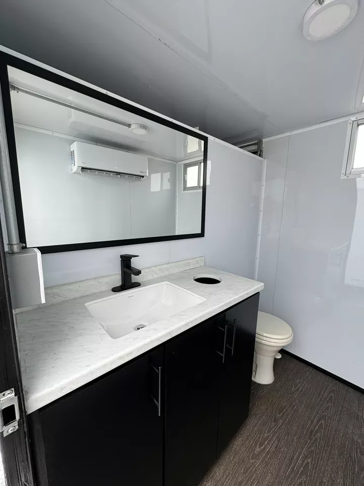 Two-Station Portable Restroom Trailer – 7 × 14 ft — view 10