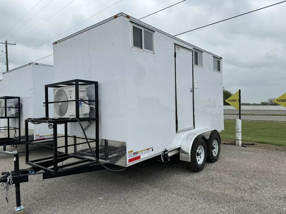 Two-Station Portable Restroom Trailer – 7 × 14 ft — view 6