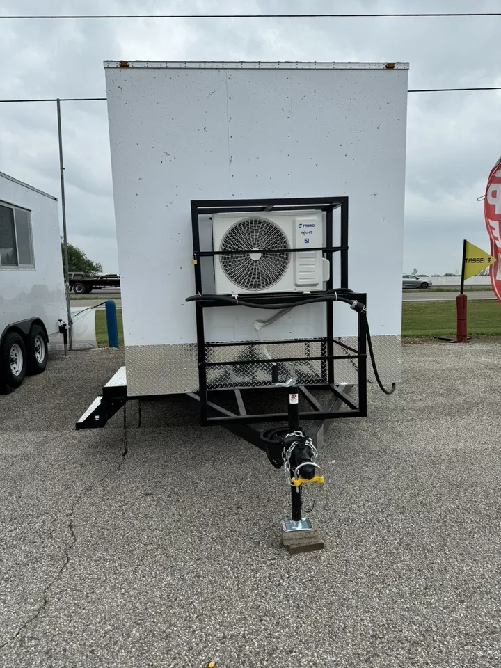 Two-Station Portable Restroom Trailer – 7 × 14 ft — view 5