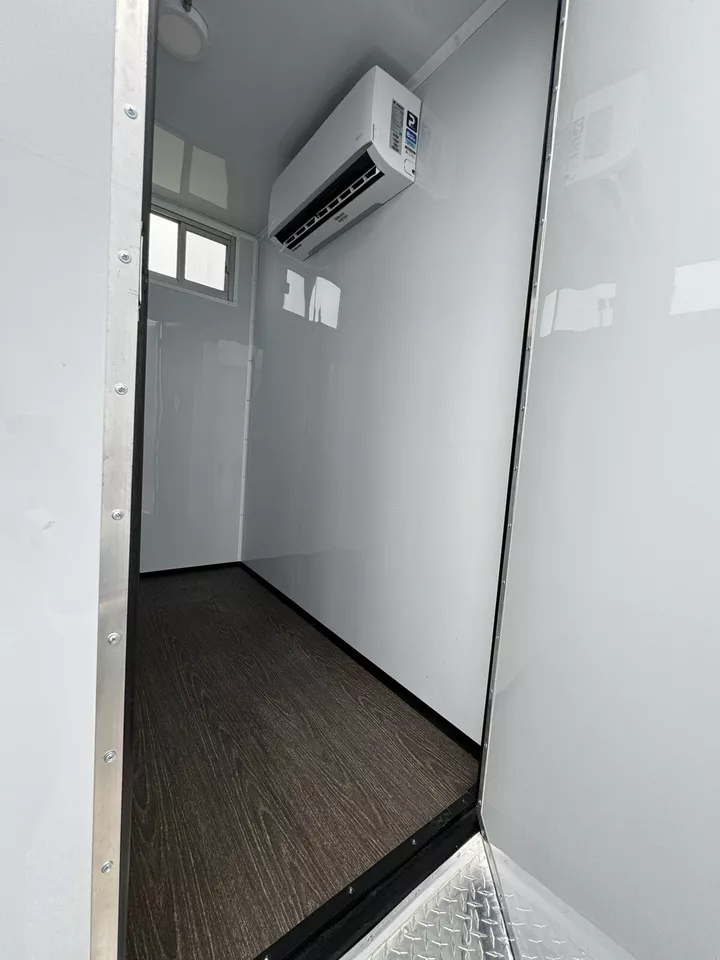 Two-Station Portable Restroom Trailer – 7 × 14 ft — view 4