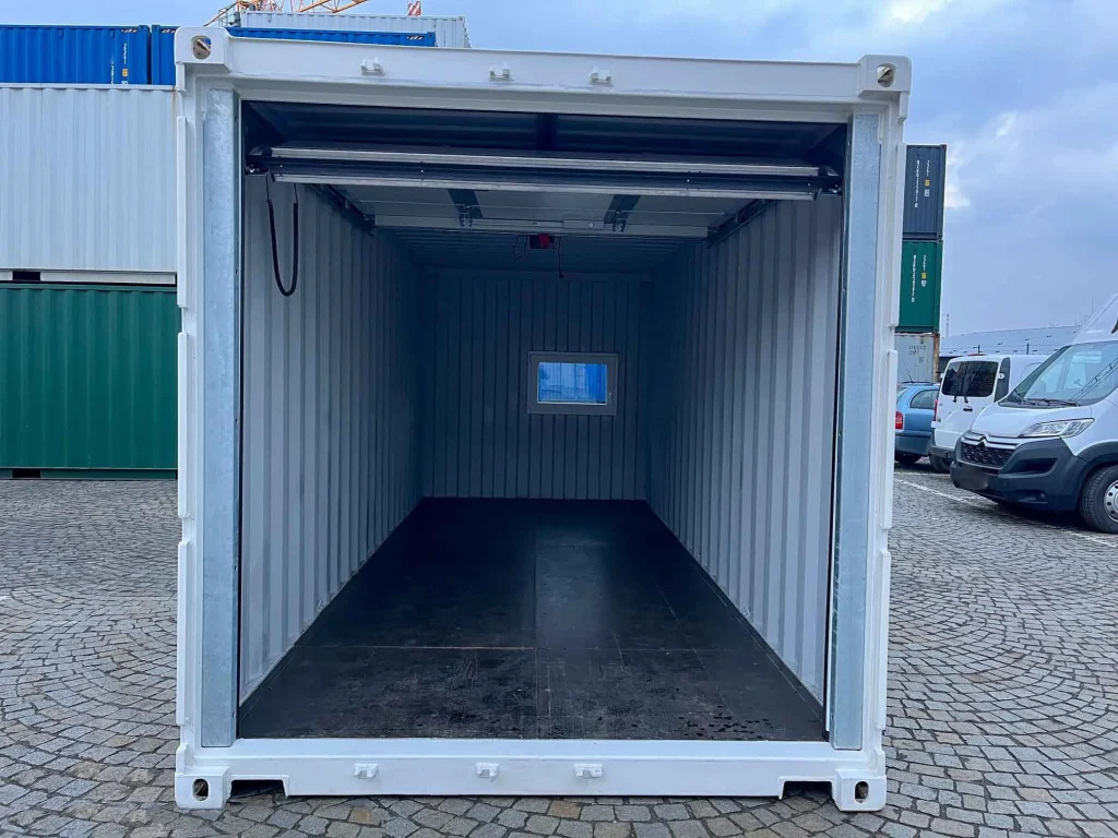 New 20ft Container Garage with Sectional Door — view 3