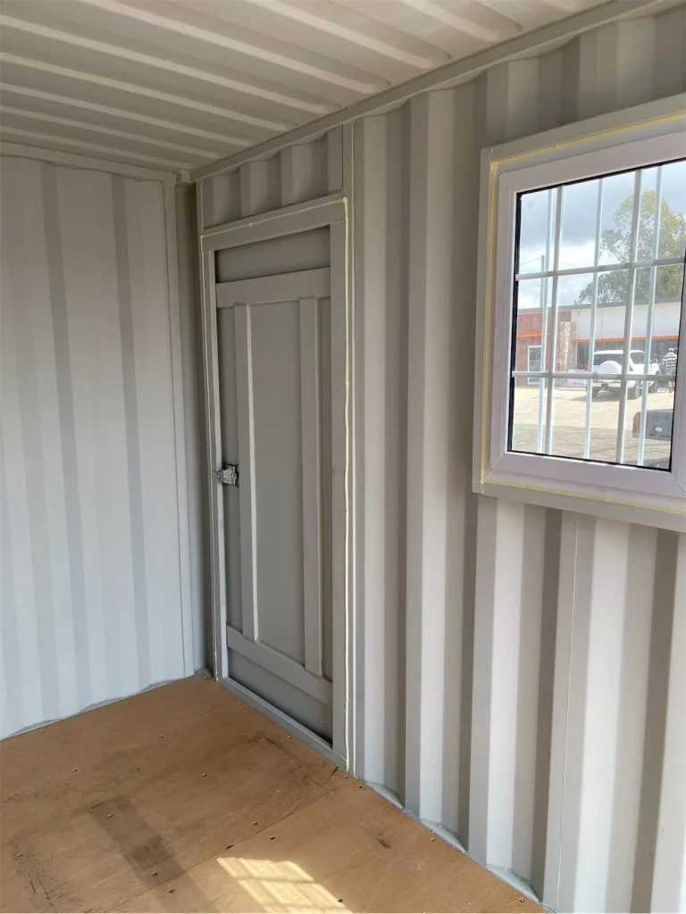 New 12ft Storage Container with Personnel Door and Window — view 2