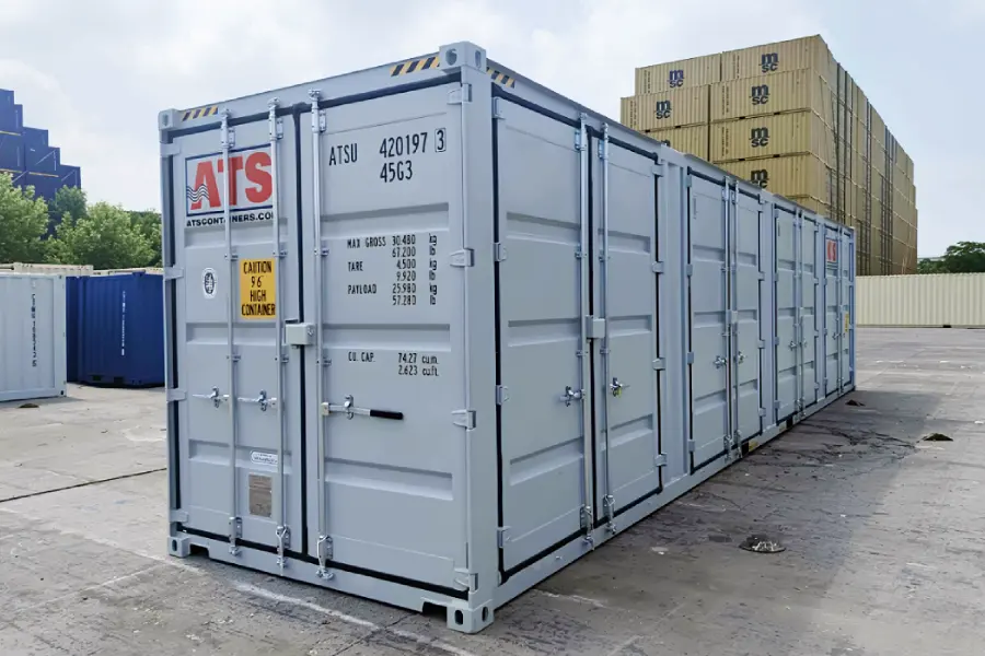 40ft High Cube Side Door Shipping Container – One-Trip