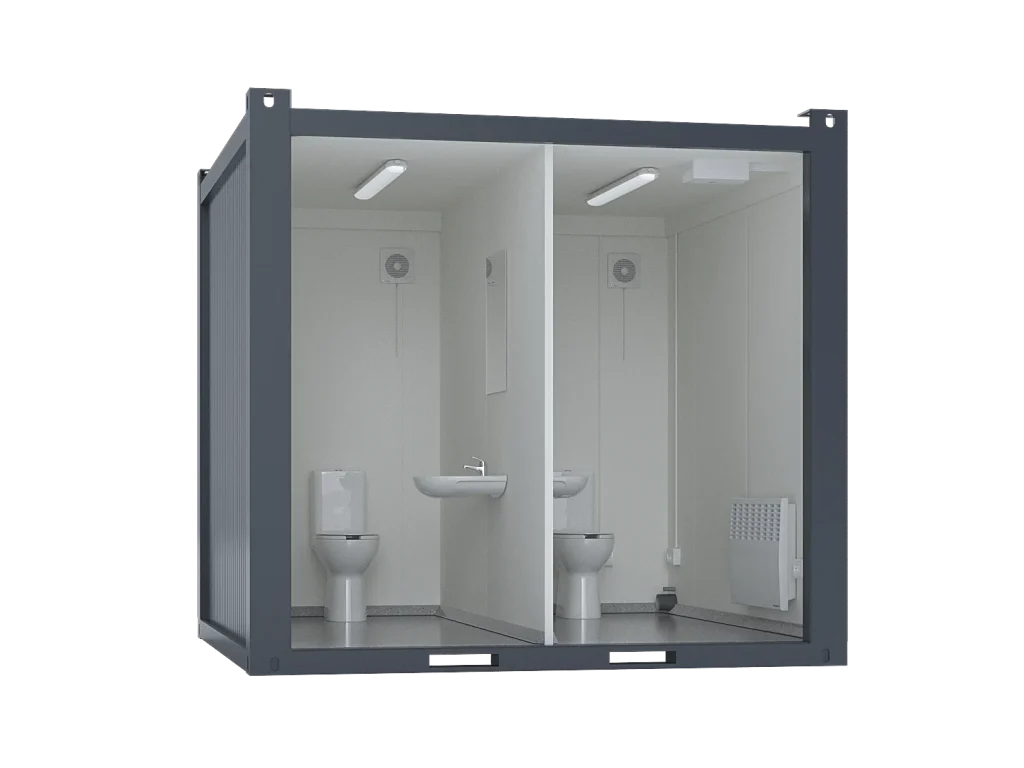 Premium 10ft Toilet Block with Two Toilets